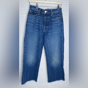Mother Superior The Rambler Ankle High Waisted Jeans in Well Stacked Size 28